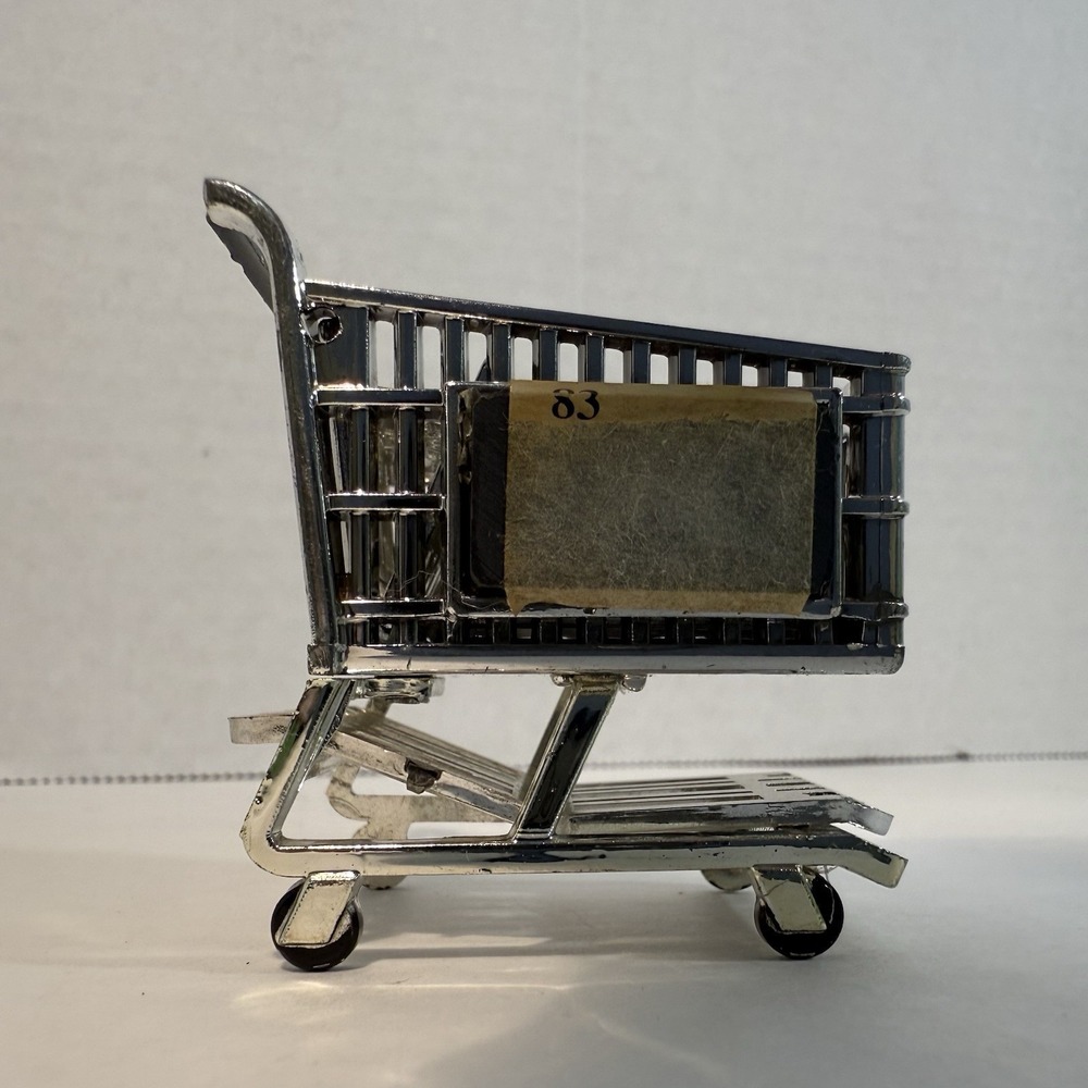 Super Market Shopping Cart Plastic‎ 3-D Vintage Magnet 2 x 2 x 1 inch - Picture 3 of 4